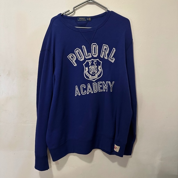 Polo Ralph Lauren Academy Crewneck Blue XL - Picture 1 of 3